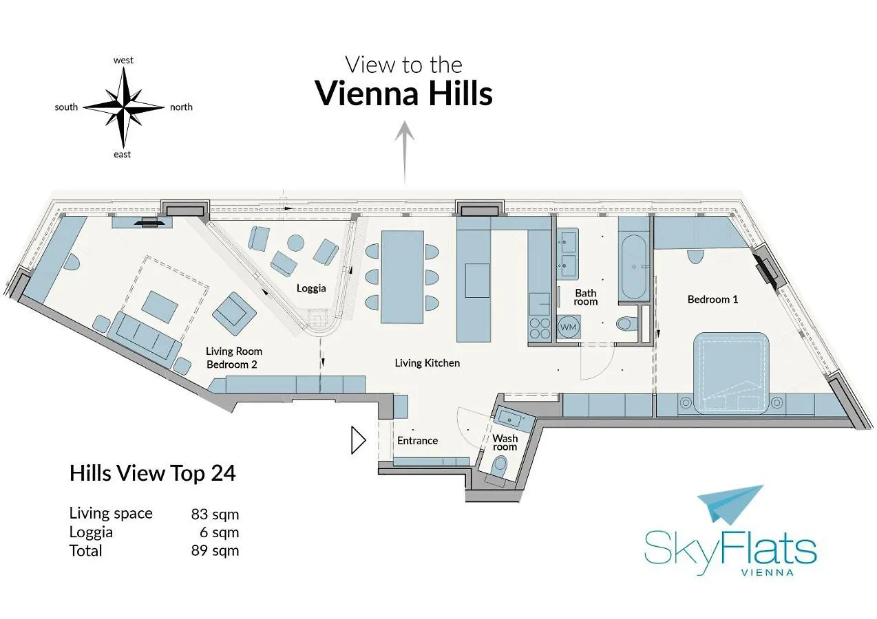 Skyflats Vienna - Rooftop Apartments 0*,  Österreich